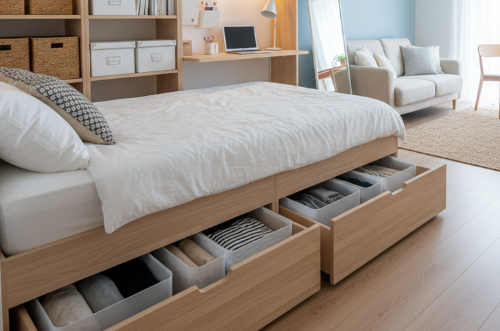 6畳 部屋 収納 方法