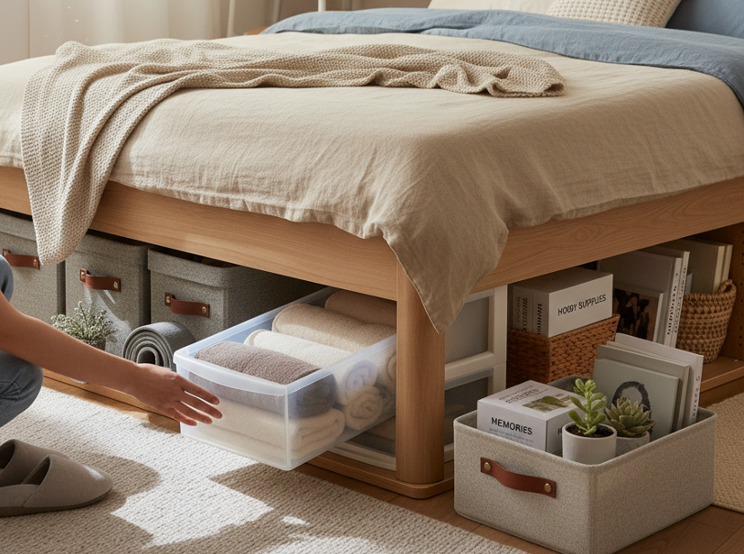 ベッド下収納で一人暮らしをもっと快適に