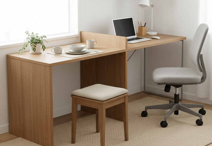 一人暮らしでテーブルとデスク両方置く?省スペースで快適に使える兼用アイデア集 7 一人暮らしでテーブルとデスク両方を置くレイアウトのコツ