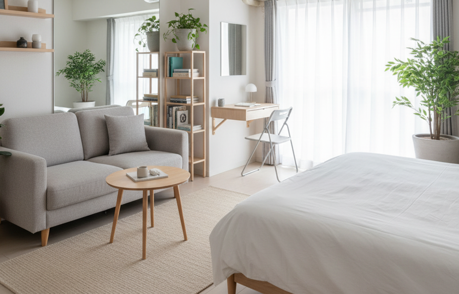 賃貸 家具 配置で狭い部屋を広く見せる方法