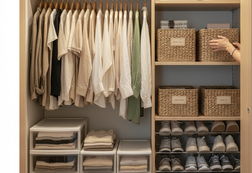 1畳 クローゼット 収納 例