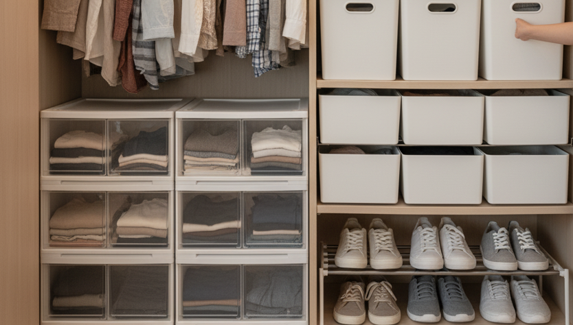 1畳クローゼットの収納例で使いやすく整理する方法