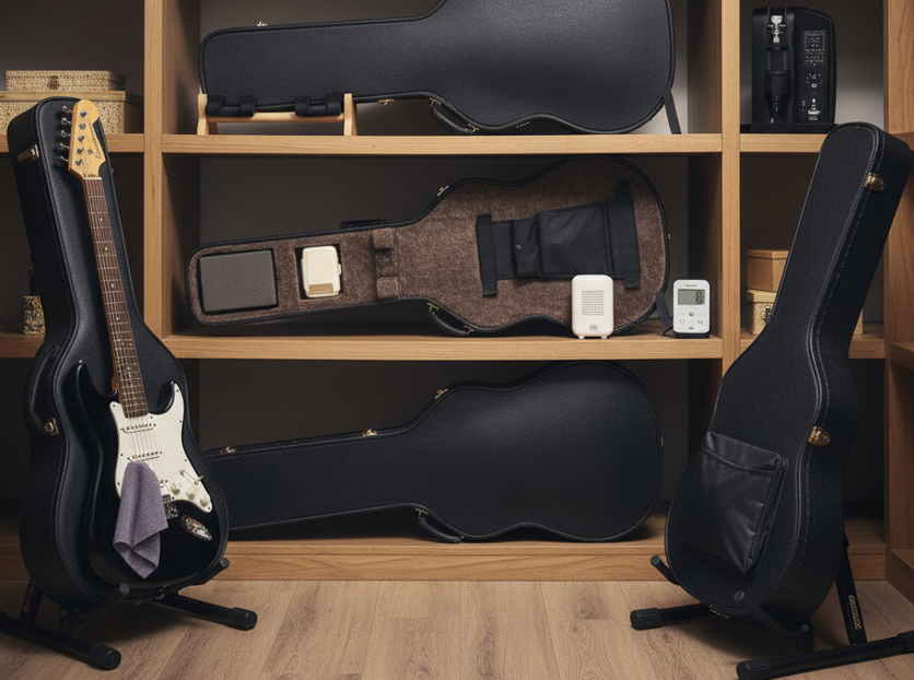 ケースごとギターを安全に保管するための具体的な方法