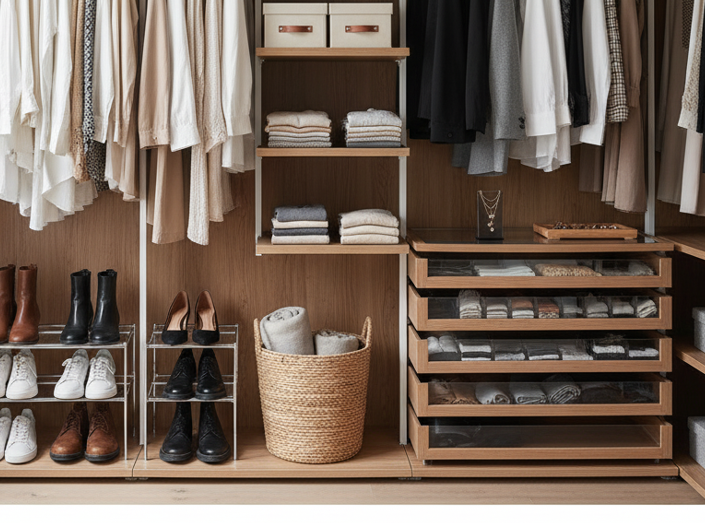 ワードローブの整理・配置術や活用法