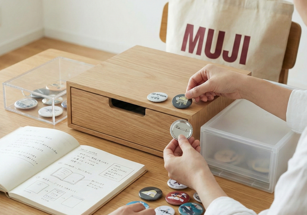 無印で使えるピンバッジ収納アイテムを失敗なく選ぶ方法